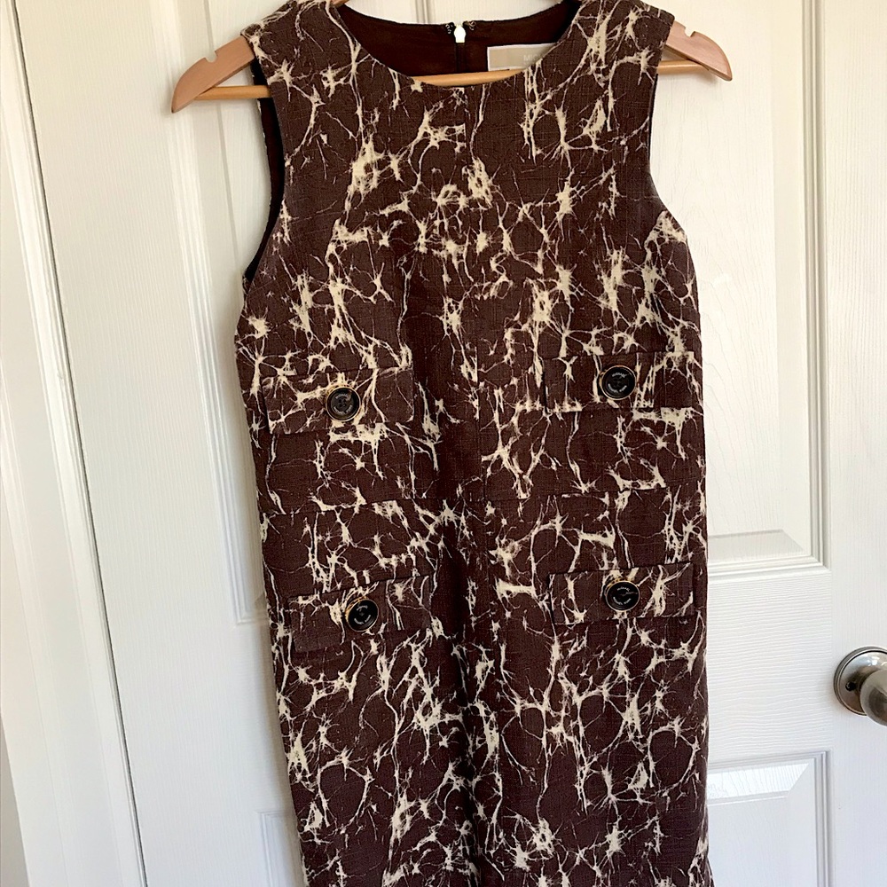 Michael Kors funky Sheath dress 👗 Linen/cotton blend (fully lined)-Size 4